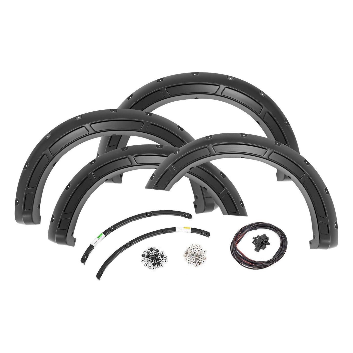 Rough Country Flat Black Defender Pocket Fender Flares I A-F20231