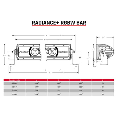 RIGID INDUSTRIES | Radiance Plus 30 Inch RGBW Light Bar RIGID Industries | 230053