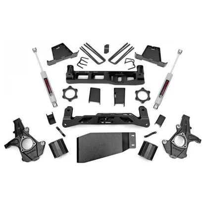 Rough Country Strut Spacers w/N3 Rear Shocks 6 Inch Lift Kit I 23630