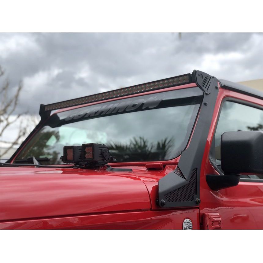 RealTruck Go Rhino LED Light Mounts for 208-C Jeep Wrangler JL & JT (All Models Except 392 and 4xe) - 730500T