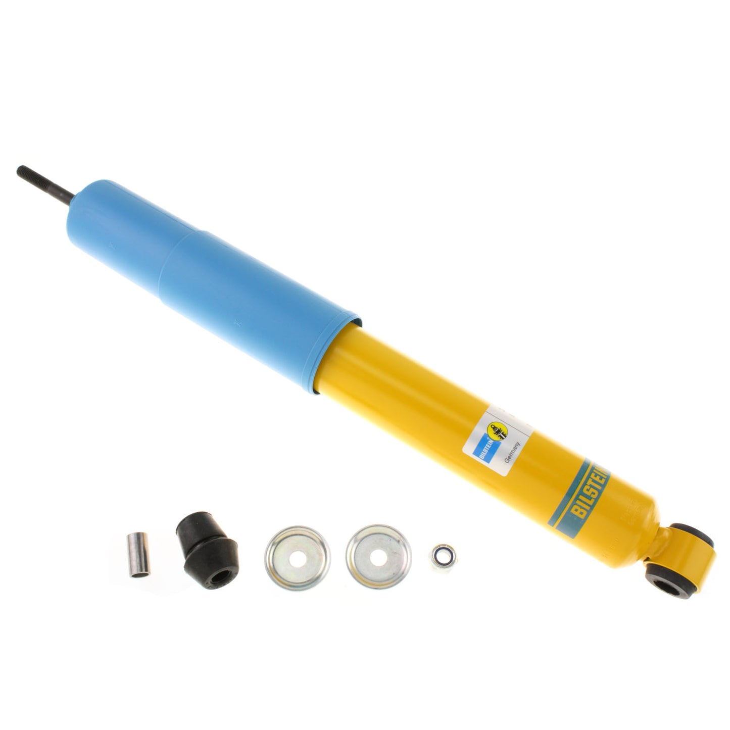 BILSTEIN | Suspension Shock Absorber Front Monotube Ford Bronco 1980-1996 F-150 1980-1996 B6 4600  | 24-184809 in yellow and blue.