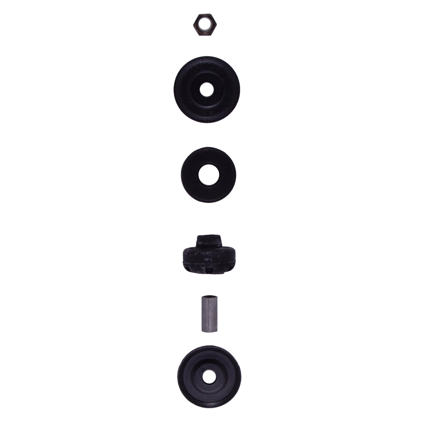 BILSTEIN | Suspension Shock Absorber Front Monotube Ram 2500 19-25 B6 4600 | 24-302074 components diagram with rubber parts and steel rod