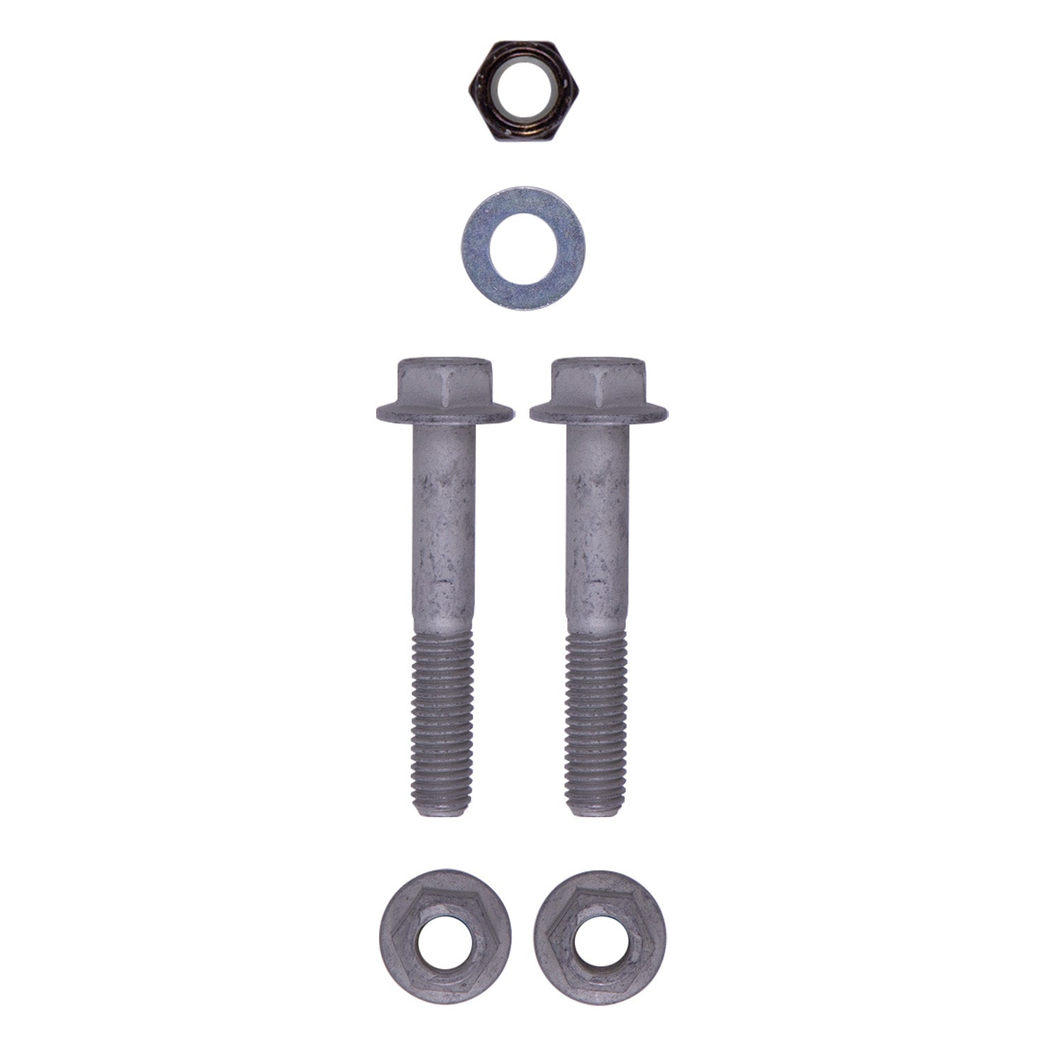 Bolts, nuts, and washers set for automotive applications, providing necessary hardware for reliable assembly.