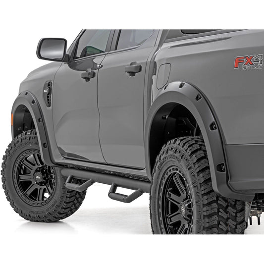 ROUGH COUNTRY Pocket Fender Flares | Ford Ranger 2WD/4WD (2024-2025) | F-F12401