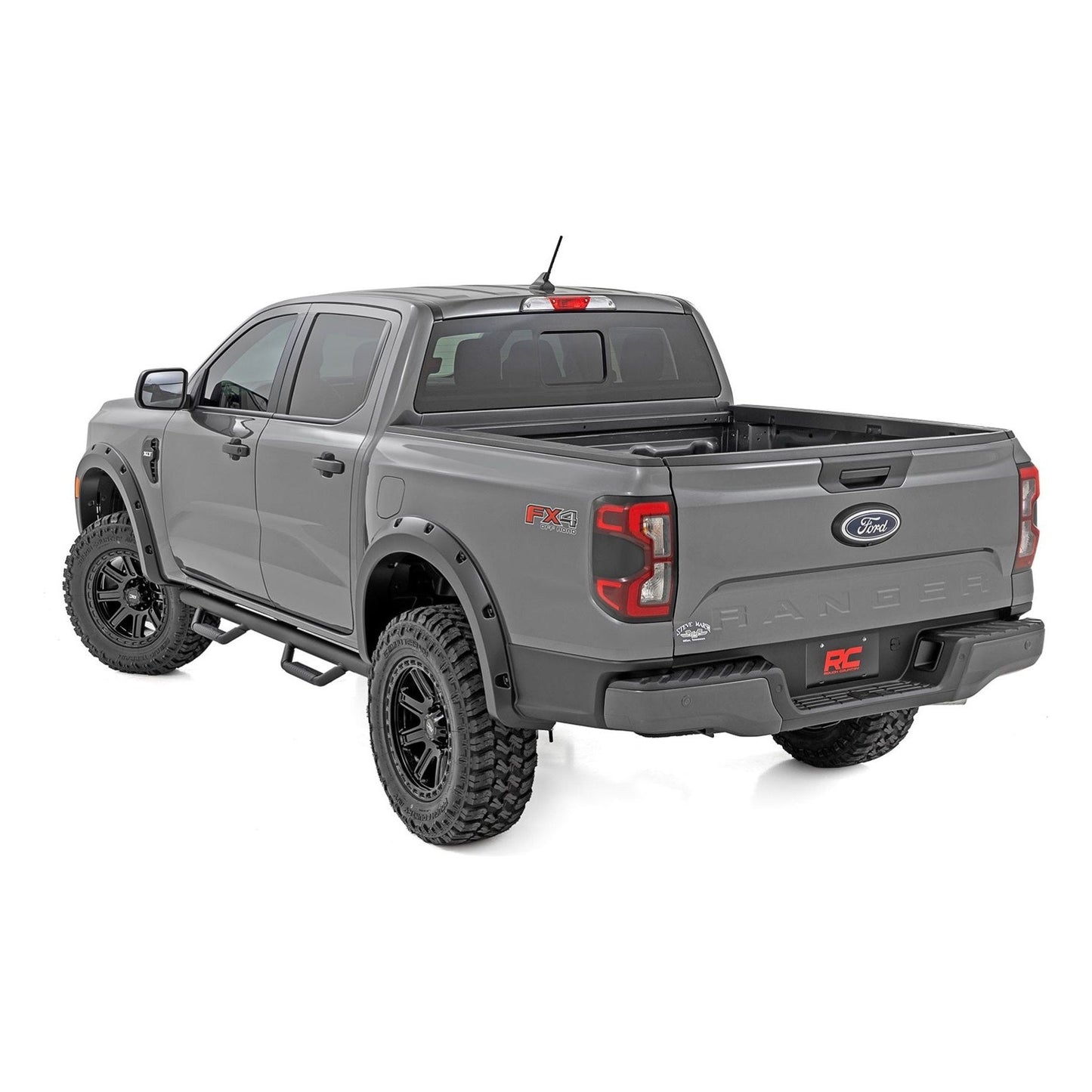 Rough Country Flat Black Pocket Fender Flares I F-F12401