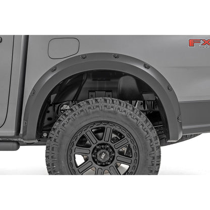 Rough Country G1 | Absolute Black Pocket Fender Flares I F-F12401-G1