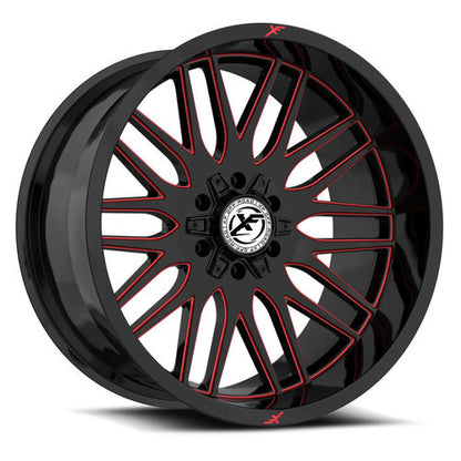 XF Off-Road XF-240 Gloss Black Milled Red