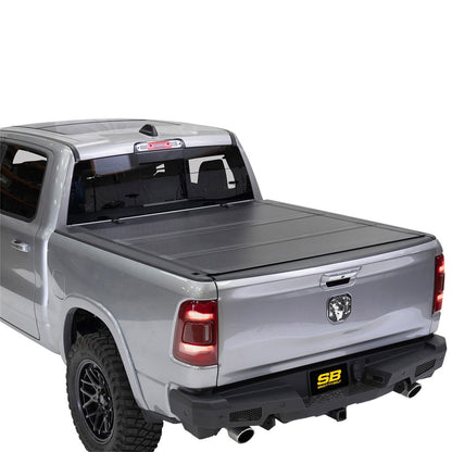Smittybilt Bed Guard Tonneau Cover Direct Fit Black Aluminum Hard Folding Hardware Included I 2720001