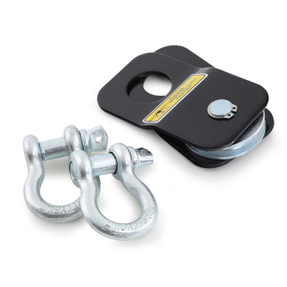 Smittybilt ATV Winch Accessory Kit Incl. Two 1/2 in. Shackles/Tow Straps/Snatch Block/Bag I 2729