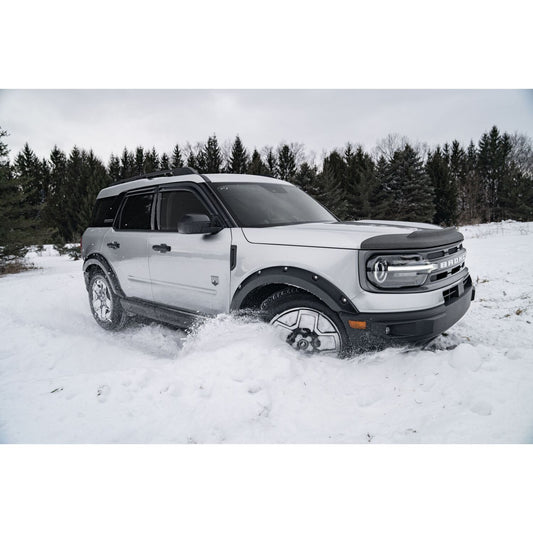 Husky Liners | Pocket Style Fender Flare 4 PC Set For 2021-2026 Bronco Sport Husky Liners | 2802952 on a Bronco in snow