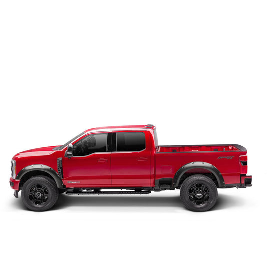 Husky Liners | Pocket Style Fender Flare 4 PC Set For 2023-2026 F-250/F-350 Super Duty Husky Liners | 2802969 on red truck