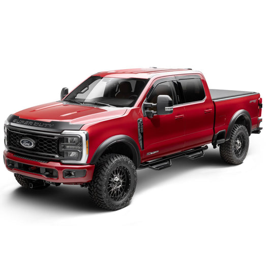 Husky Liners | RVL Fender Flares Black Smooth Finish 4-Piece Set For 2023-2026 F-250/F-350 Super Duty Husky Liners | 2802980 on red truck