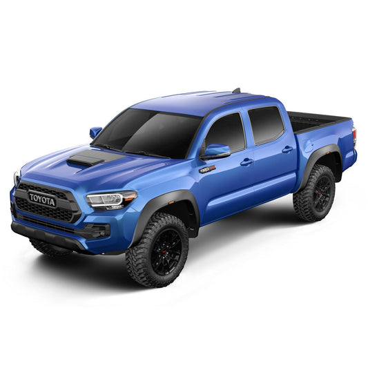 Husky Liners | RVL Fender Flares Black Smooth Finish 4-Piece Set For 2016-2023 Tacoma Husky Liners | 2803934 on blue Toyota Tacoma