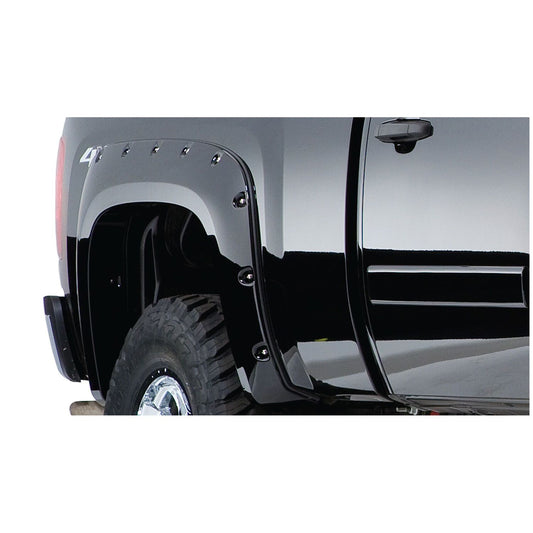 Husky Liners | Pocket Style Fender Flare 4 PC Set For 2007-2013 Silverado 1500 Husky Liners | 2804942 on black truck