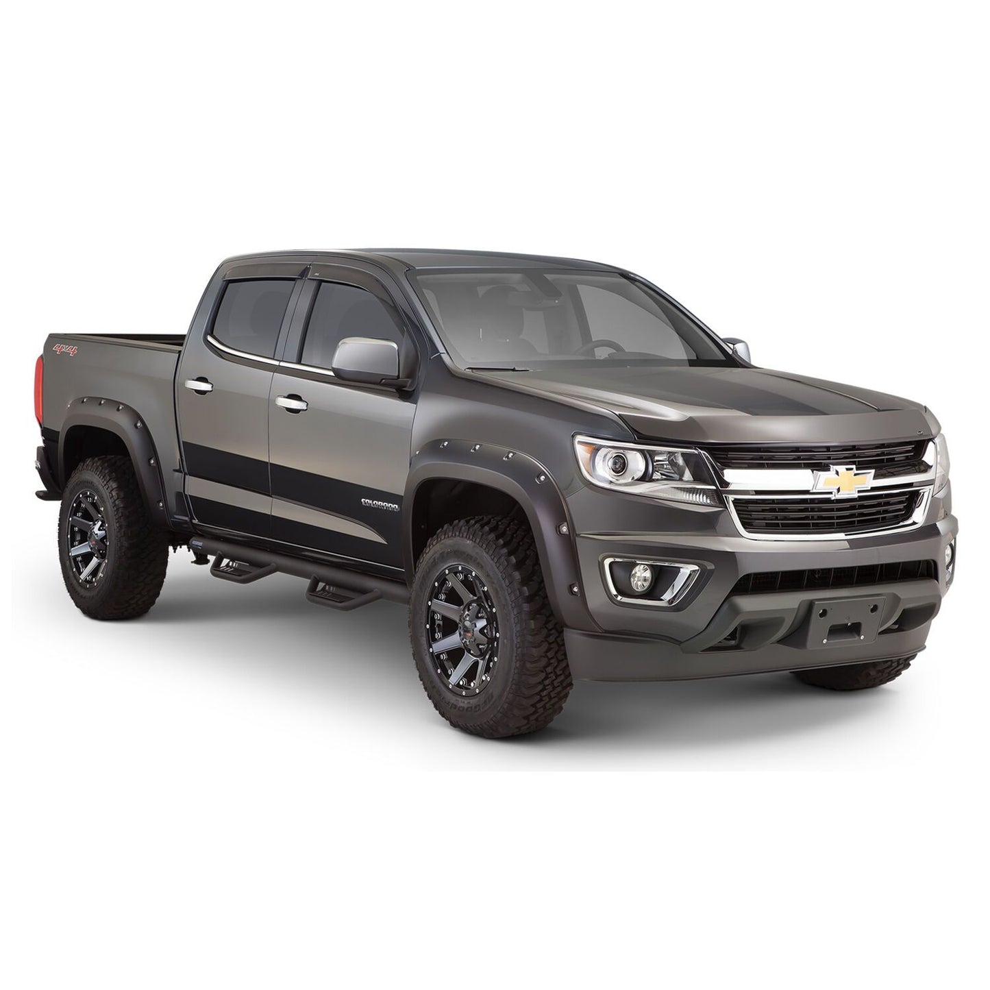 Husky Liners | Pocket Style Fender Flare 4 PC Set For 2015-2020 Colorado Husky Liners | 2804970 on a Chevy Colorado truck.