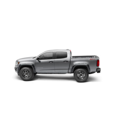 Husky Liners | Pocket Style Fender Flare 4 PC Set For 2021-2022 Colorado 61.7 Bed Length Husky Liners | 2804990 on silver truck.