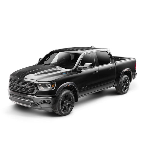 Husky Liners | RVL Fender Flares Black Smooth Finish 4-Piece Set For 2019-2024 1500 Husky Liners | 2805939 on black truck