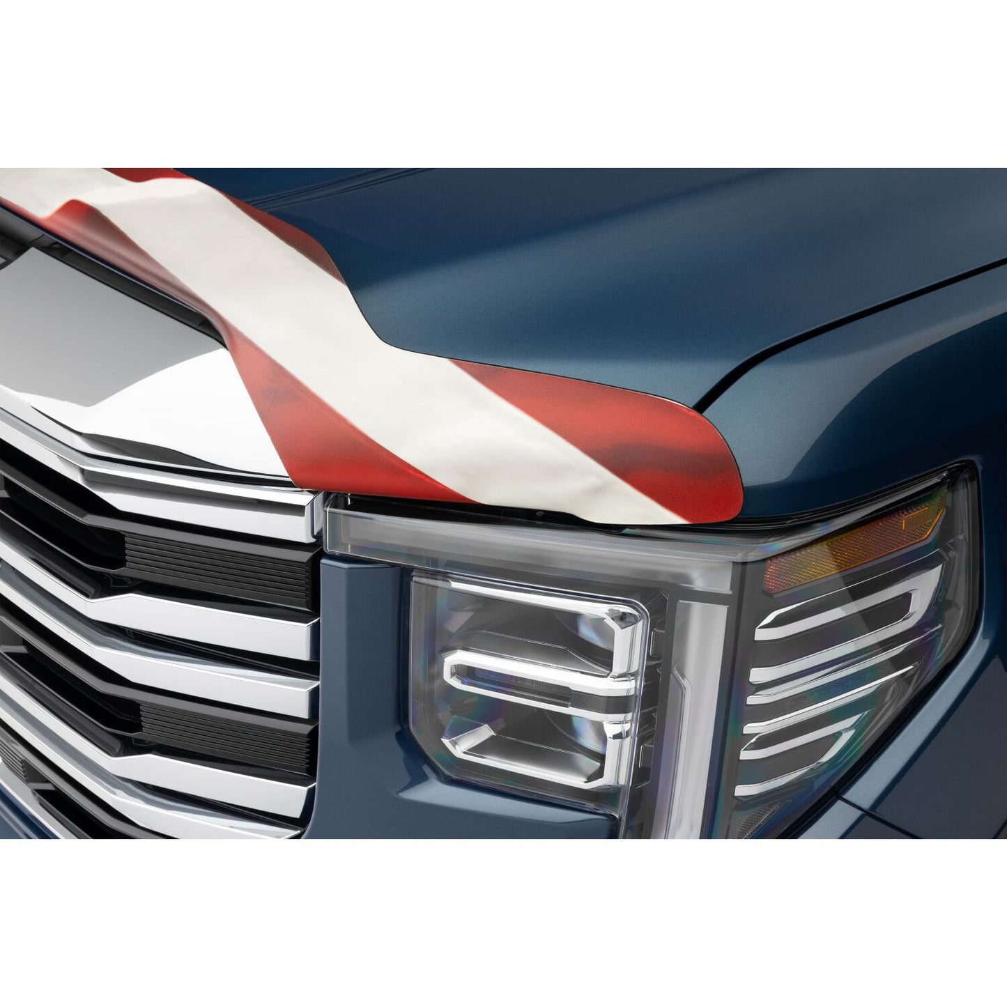 Husky Liners | Eagle American Flag Bug Shield For 2019-2026 Silverado 1500/1500 LTD Husky Liners | 2818956 on truck hood
