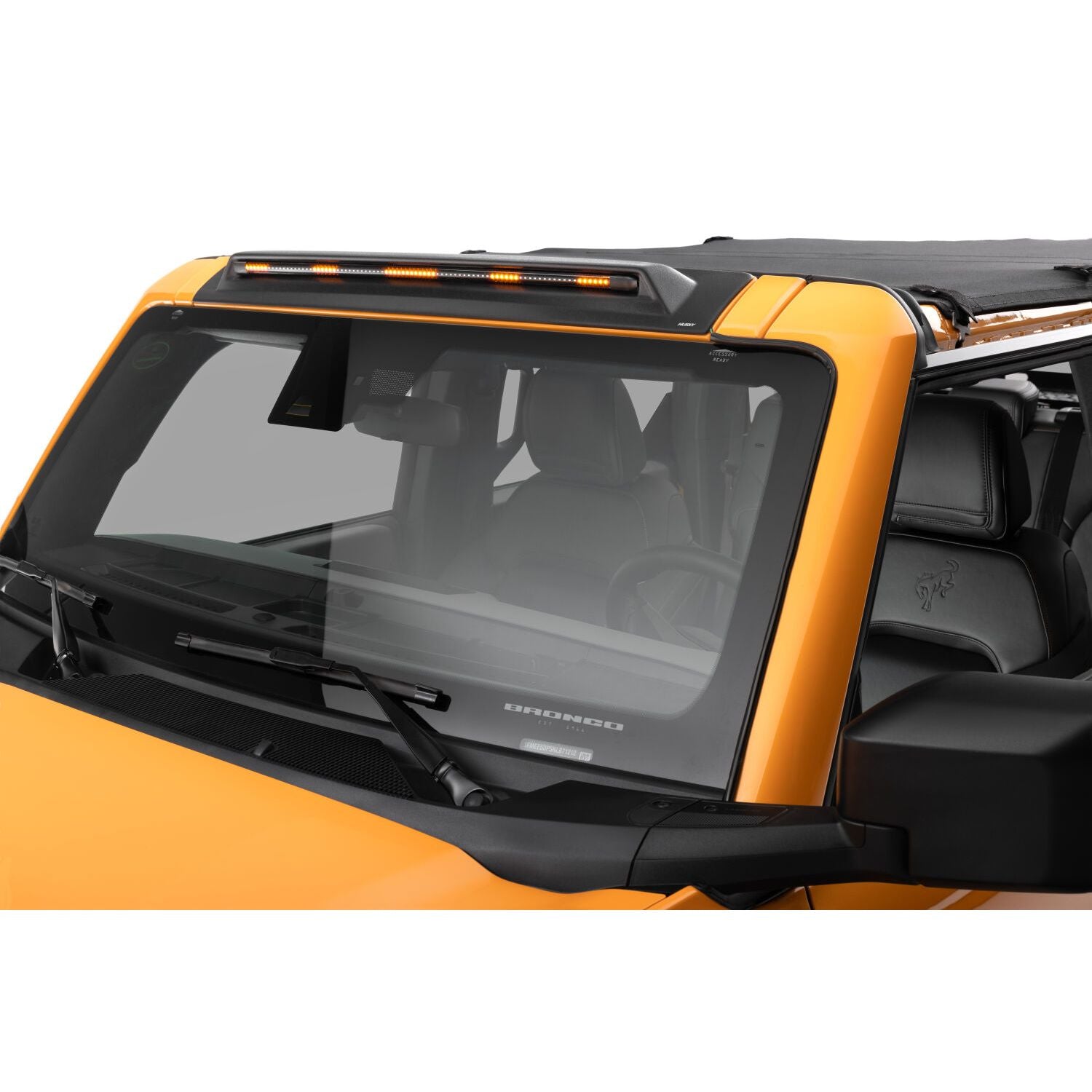 Husky Liners | AeroCab Pro Marker Light with continuous LED lights Black For 2021-2026 Bronco Husky Liners | 2825183 on vehicle