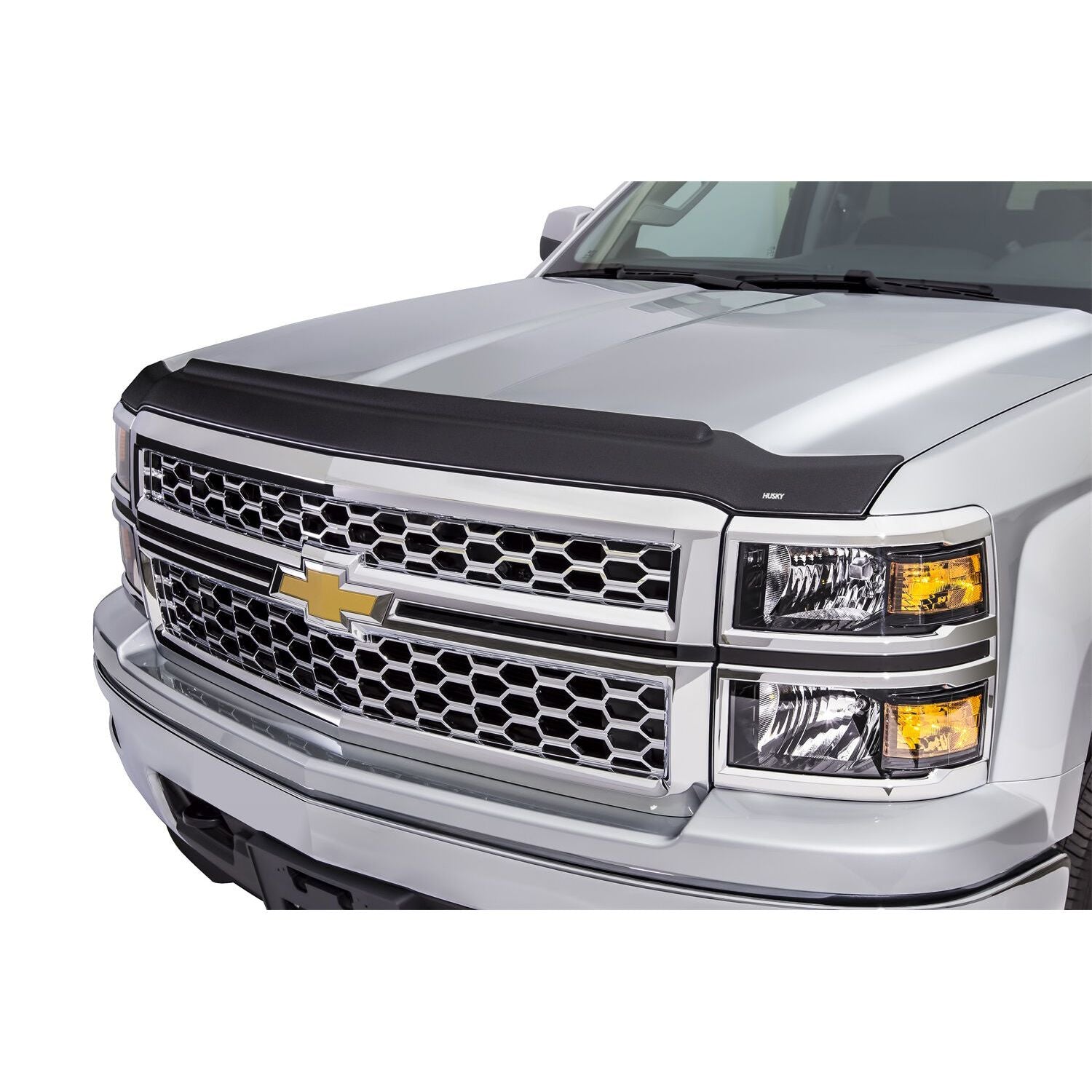 Husky Liners | Aeroskin II Hood Protector Matte Black Low Profile For 2014-2015 Silverado 1500 Husky Liners | 2830062 on a Silverado 1500