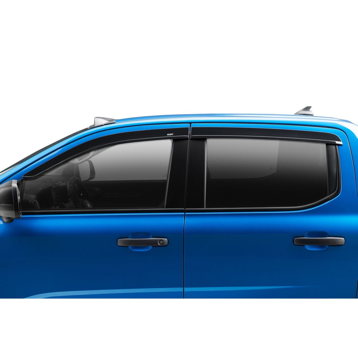 Husky Liners | Low Profile Ventvisor Deflector Smoke Outside Mount 4 Piece For 2019-2025 Ranger Husky Liners | 2854070 on truck window