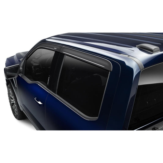 Husky Liners | Low Profile Ventvisor Deflector Smoke In-Channel Mount 4 Piece For 2009-2024 Ram 1500/2500/3500, 1500 Classic, 2500, 3500 Husky Liners | 2864004