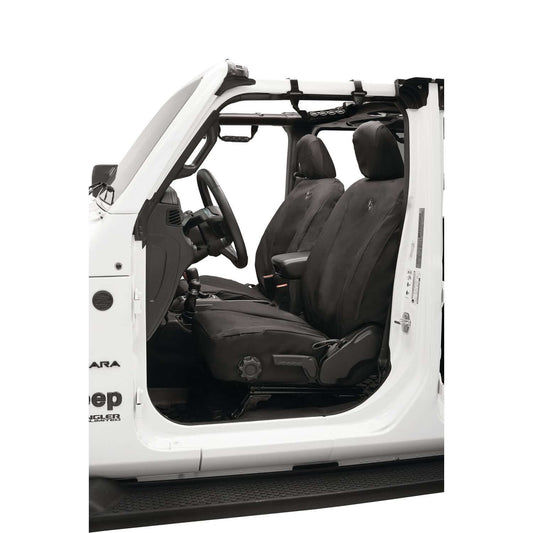 BESTOP | Jeep Gladiator Seat Covers For Jeep 2020-2023 Gladiator 4 Door Front Premium Vinyl Fabric Black Diamond Bestop | 29290-35