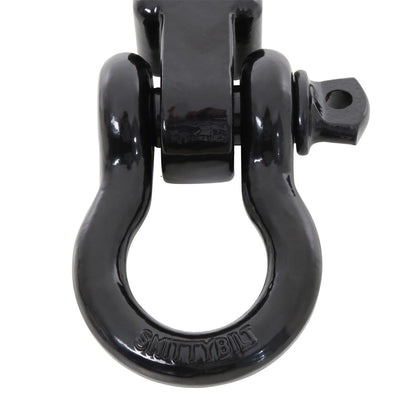 Smittybilt Receiver Hitch D Ring 3/4 in. For 2 in. Receivers Black No Drilling Installation I 29312B