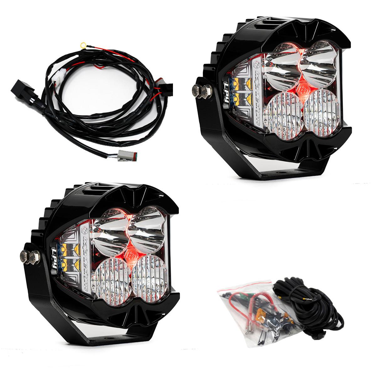 BAJA DESIGNS LP4 Pro LED Auxiliary Light Pod Pair Light Pattern Driving/Combo Red BackliLight Baja Designs I 297814