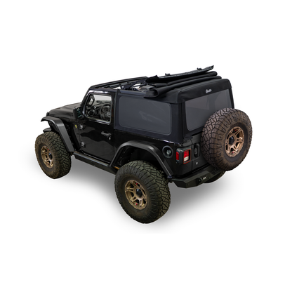BESTOP | Supertop Glide Jeep 2018-26 Wrangler JL 2-Door Squareback, Premium Black Twill Bestop | 54728-17