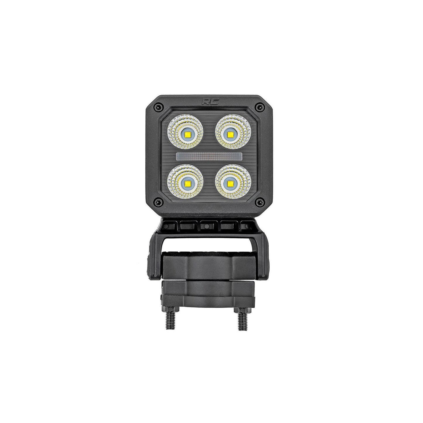 ROUGH COUNTRY Black Series LED Light Pair | 2 Inch | Flood | Swivel Mount | 70802