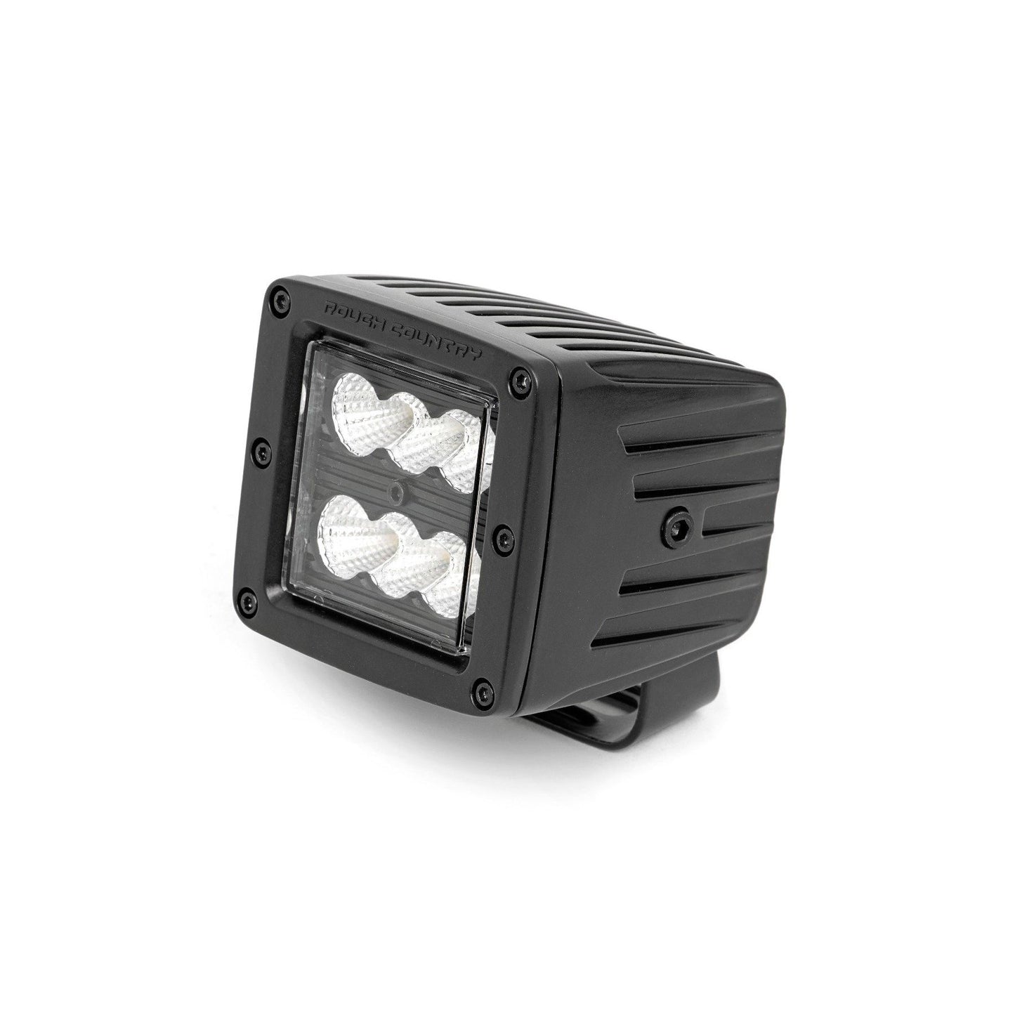 ROUGH COUNTRY 2 Inch Black Series LED Light Pods  | Pair | Flood | 70133BL