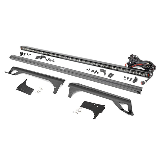 ROUGH COUNTRY LED Light Kit | Windshield Mount | 50" Spectrum Single Row | Jeep Wrangler TJ (97-06) | 80588