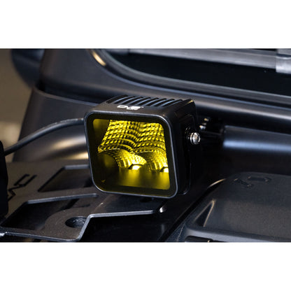 DV8 Off-Road 3-Inch Elite Series LED Amber Pod Light Single Pod C3| BE3EW40W-A