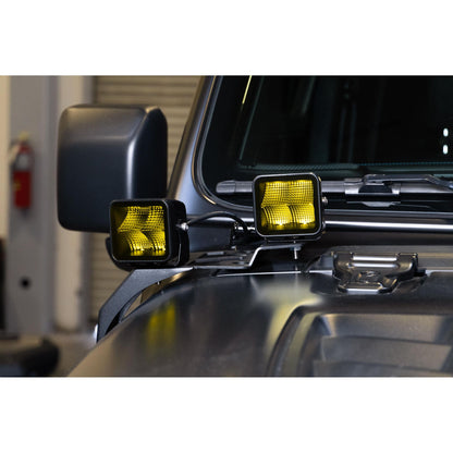 DV8 Off-Road 3-Inch Elite Series LED Amber Pod Light Single Pod C3| BE3EW40W-A