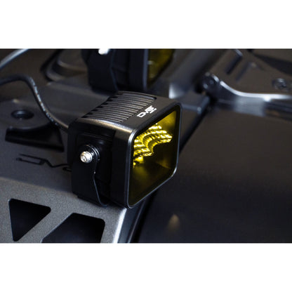 DV8 Off-Road 3-Inch Elite Series LED Amber Pod Light Single Pod C3| BE3EW40W-A