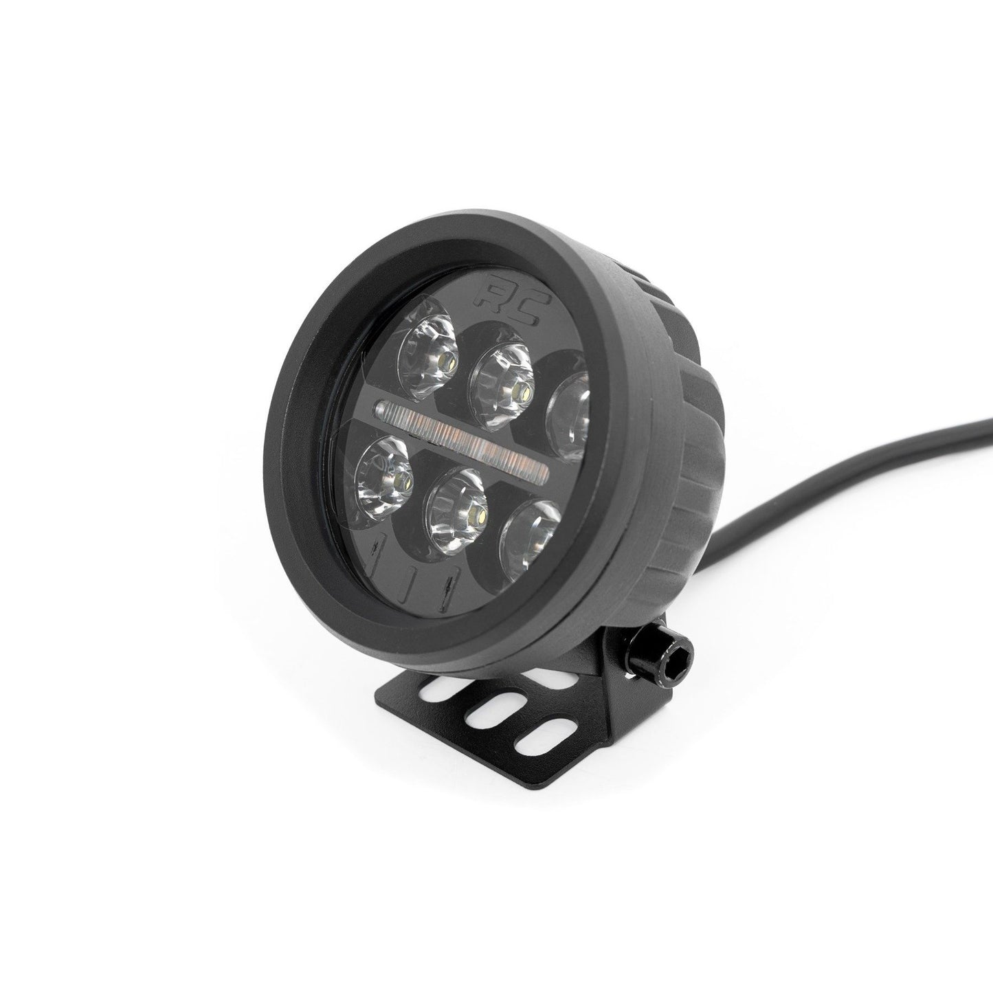 ROUGH COUNTRY Black Series Round LED Light Pair | 3.5 Inch | Amber DRL | 70900A