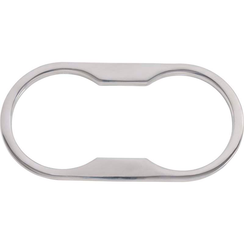 KENTROL Jeep JK Cup Holder Bezel 07-10 Wrangler JK Polished Silver Kentrol  30002