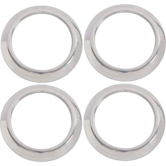 KENTROL Jeep JK Air Vent Bezels 4 Pieces 07-10 Wrangler JK Polished Silver Kentrol  30004
