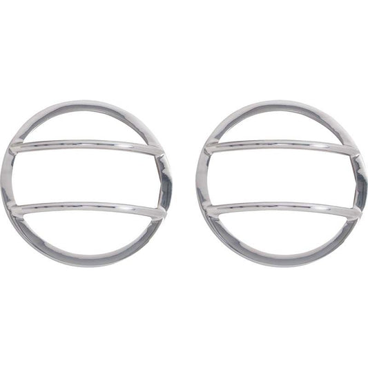 KENTROL Jeep JK Fog Light Cover Pair 07-18 Wrangler JK Polished Silver Kentrol  30014