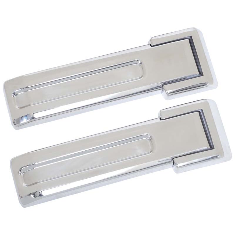 KENTROL Jeep JK Tailgate Hinge Overlays 4 Pieces 07-18 Wrangler JK Polished Silver Kentrol  30017