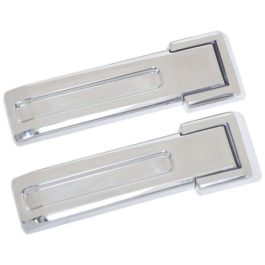 KENTROL Jeep JK Tailgate Hinge Overlays 4 Pieces 07-18 Wrangler JK Polished Silver Kentrol  30017