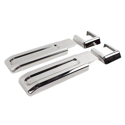 KENTROL Jeep JK Tailgate Hinge Overlays 4 Pieces 07-18 Wrangler JK Polished Silver Kentrol  30017