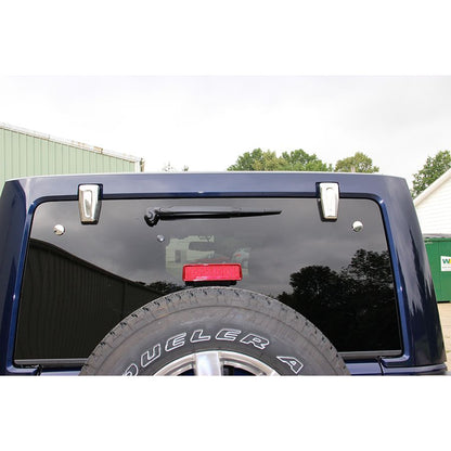 KENTROL Jeep JK Liftgate Hinge Overlays Pair 07-18 Wrangler JK Polished Silver Kentrol  30018