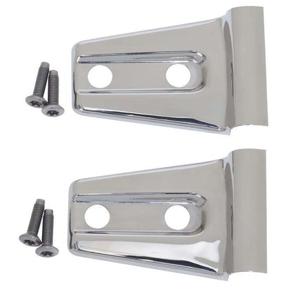 KENTROL Jeep JK Hood Hinge Overlays Pair 07-18 Wrangler JK Polished Silver Kentrol  30019