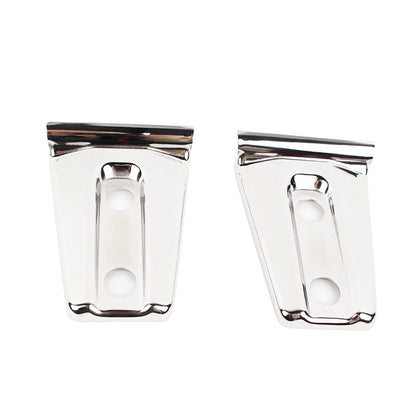 KENTROL Jeep JK Hood Hinge Overlays Pair 07-18 Wrangler JK Polished Silver Kentrol  30019