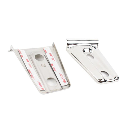 KENTROL Jeep JK Hood Hinge Overlays Pair 07-18 Wrangler JK Polished Silver Kentrol  30019