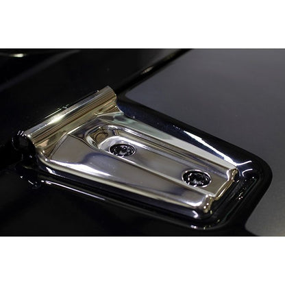 KENTROL Jeep JK Hood Hinge Overlays Pair 07-18 Wrangler JK Polished Silver Kentrol  30019