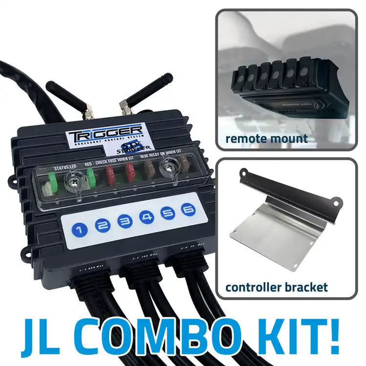 ORACLE LIGHTING TRIGGER 6 SHOOTER Controller Jeep JL-JT Combo Kit