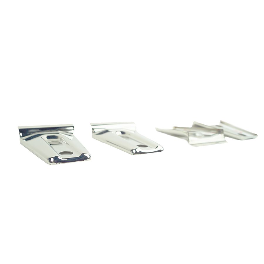 KENTROL Jeep JK Door Hinge Overlays 4 Pieces 2 Door 07-18 Wrangler JK Polished Silver Kentrol  30020